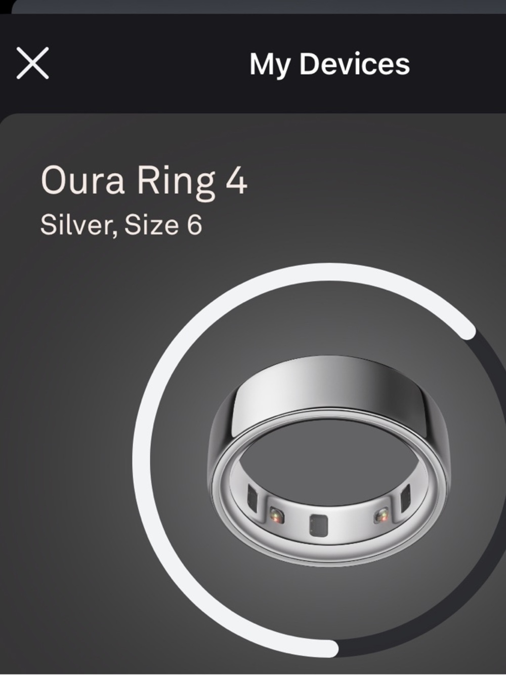Oura Ring (Oura) Silver Smart Ring